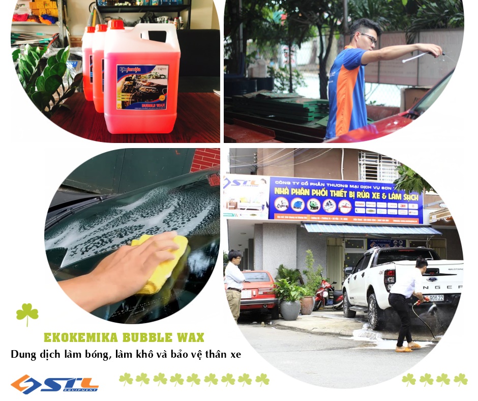 dung dich lam bong bao ve xe ekokemika bubble wax