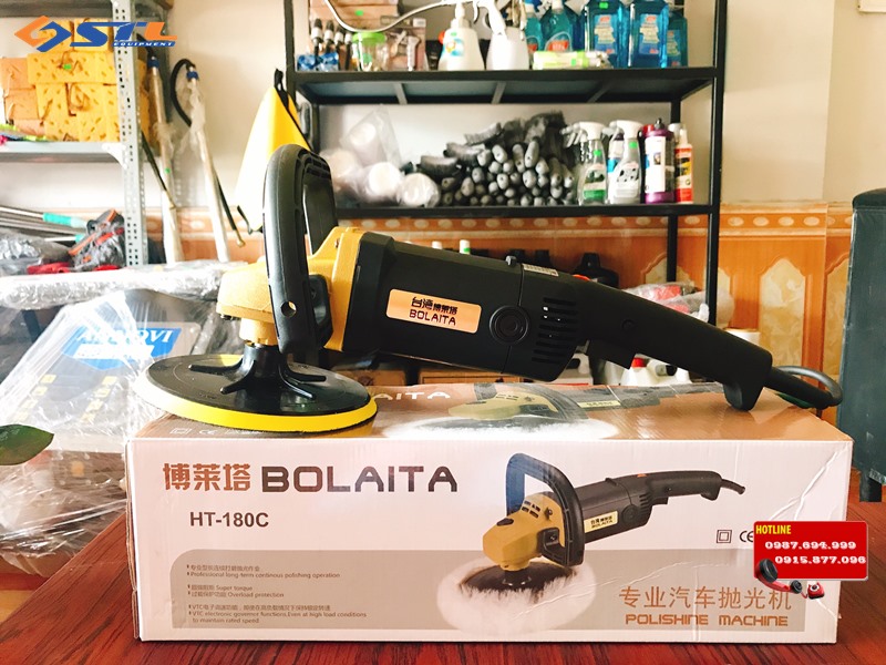 may danh bong vo xe mini cam tay bolaita ht 180c