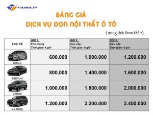 bao gia dich vu don noi that o to