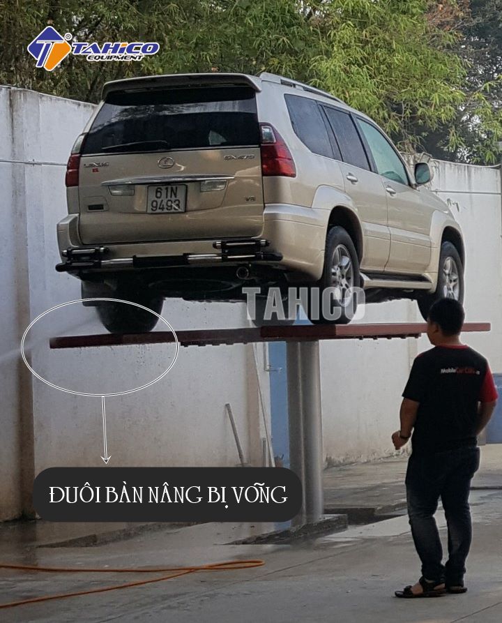 canh bao khi mua cau nang 1 tru rua xe o to